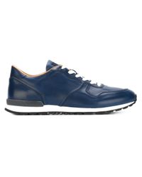 Tod's Leather Low-top Sneakers in Blue for Men - Lyst