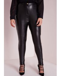 plus leather trousers