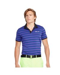 Ralph Lauren | Purple Slim-fit Striped Polo Shirt for Men | Lyst