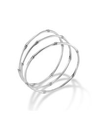 John Hardy | Metallic Bamboo Bangles, Set Of 3 | Lyst