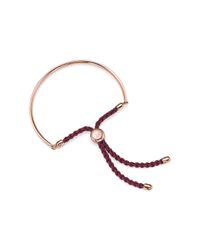 Monica Vinader | Pink Fiji Friendship Bracelet | Lyst