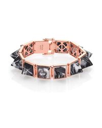 Eddie Borgo | Pink Zebra Jasper Pyramid Bracelet | Lyst