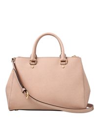 MICHAEL Michael Kors | Pink Medium Sutton Saffiano Leather Bag | Lyst