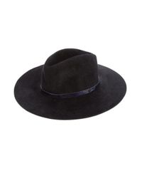 Rag & Bone Black Wide Brim Fedora