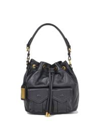 Badgley Mischka | Black Leia Soft Pebble Handbag | Lyst