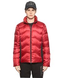 EA7 | Red Nylon Ripstop Down Jacket | Lyst