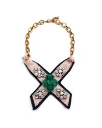 Lulu Frost | Metallic Bette Bib Necklace - Teal | Lyst