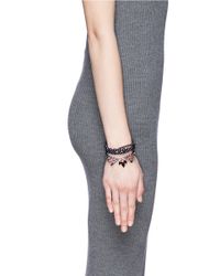 Joomi Lim | Multicolor 'Rebel Romance' Crystal Pearl Bracelet | Lyst