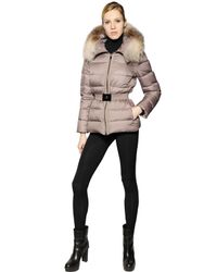 Moncler | Natural Fabrette Nylon & Micro Lux Down Jacket | Lyst