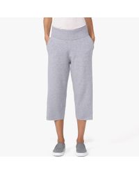 James Perse Gray Felt Melange Pant