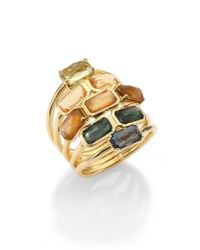 Ippolita | Metallic Rock Candy Marrakesh Semi-Precious Multi-Stone & 18K Yellow Gold Gelato Mosaic Cascade Ring for Men | Lyst