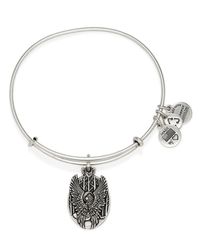 ALEX AND ANI | Silver Guardian Of Love Expandable Wire Bracelet | Lyst