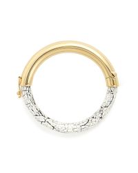 Isabel Marant | Metallic Cracked Resin Brass Bangle | Lyst