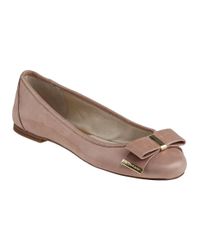 MICHAEL Michael Kors - Natural Kiera Ballet Flat Nude Leather - Lyst