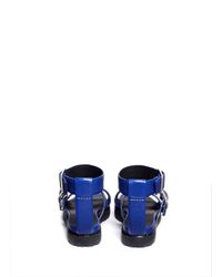 Alexander Wang Blue Kira Strappy Platform Sandals