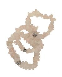 Duchess Of Malfi | Natural Rose Quartz Skull Bracelet | Lyst