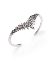 Alexis Bittar Fine | Metallic Sky Marquis White Sapphire & Sterling Silver Burst Cuff Bracelet | Lyst