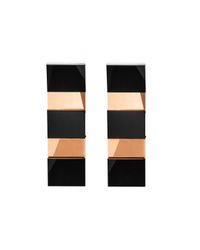 Uncommon Matters - Metallic Mirror Rose Earrings - Lyst