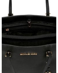 MICHAEL Michael Kors | Black Small Jet Set Travel Saffiano Tote Bag | Lyst