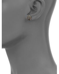 kate spade new york | Rise & Shine Flower Stud Earrings/black | Lyst