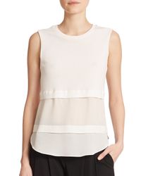 A.L.C. | White Palmer Layered Top | Lyst