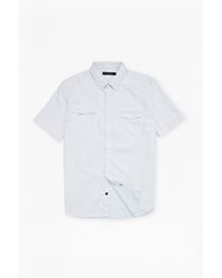 French Connection | Blue High Summer Twill Chambray Shirt for Men | Lyst