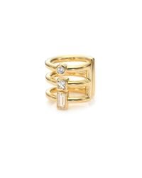 Elizabeth and James | Metallic Roni White Sapphire Caged Single Ear Cuff | Lyst