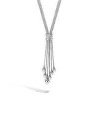 John Hardy | Gray Dot Tassel Necklace | Lyst