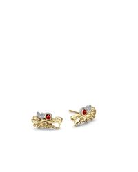 John Hardy | Metallic Legends Naga Extra Small Dragon Head Studs Earrings | Lyst
