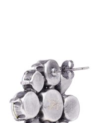 Lulu Frost | Metallic 'lana' Crystal Flower Spike Stud Earrings | Lyst