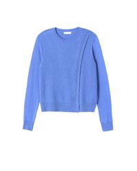 Rebecca Taylor - Blue Mesh Crossover Pullover - Lyst