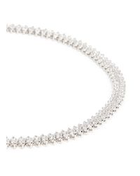 CZ by Kenneth Jay Lane | White Stacked Brilliant Cut Cubic Zirconia Necklace | Lyst