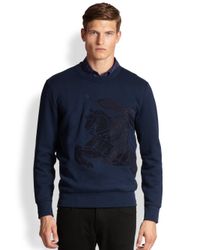 burberry sweatshirt knight equestrian brit signature