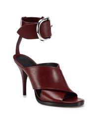 Alexander Wang | Purple Evelin Leather Crisscross Sandals | Lyst