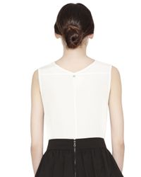 Alice + Olivia - Natural Swing Tank With V Back Detail - Lyst