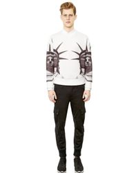 Neil Barrett | White Statue Of Liberty Neoprene Sweatshirt for Men | Lyst