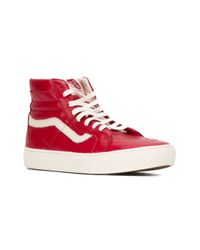 Vans Quilted-Leather High-Top Sneakers 