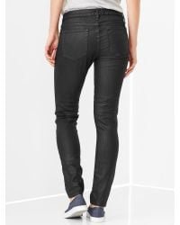 Gap 1969 Coated Always Skinny Jeans in Washed Black (Black) - Lyst