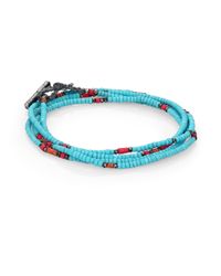 M. Cohen | Blue Four-layer Mini Antique Beaded Bracelet | Lyst
