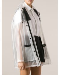 dkny raincoat with hood