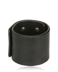 Rick Owens | Black Leather Bracelet for Men | Lyst