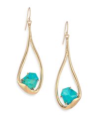 Alexis Bittar | Blue Miss Havisham Jagged Howlite Turquoise Liquid Teardrop Earrings | Lyst