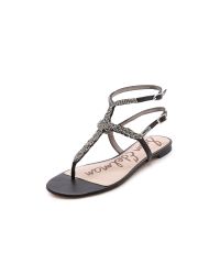 Sam Edelman Nahara Jeweled Sandals - Black - Lyst