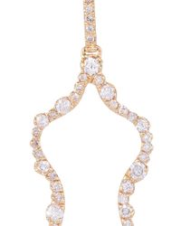 Kimberly Mcdonald | Metallic Irregular Diamond Outline Femme Earrings | Lyst