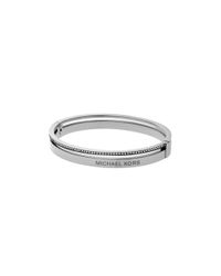 Michael Kors | Silver Hinge Bangle With Gift Box | Lyst