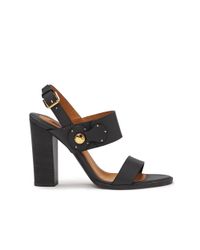 Pink Pony | Black Calfskin Lakota Sandal | Lyst