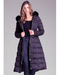 bebe down coat