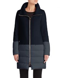 herno mixed media coat