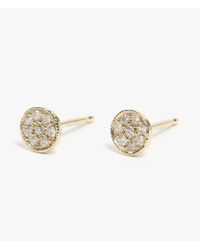 Ariel Gordon | Metallic Pave Mini Circle Stud Earrings | Lyst