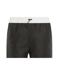 T By Alexander Wang | Black Matte Shorts | Lyst
